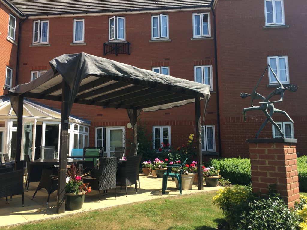 Pergola outside --Aztec House