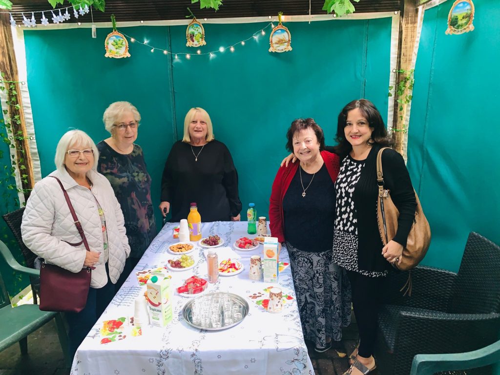 Tenants In The Succah for Kiddush--Milne Court