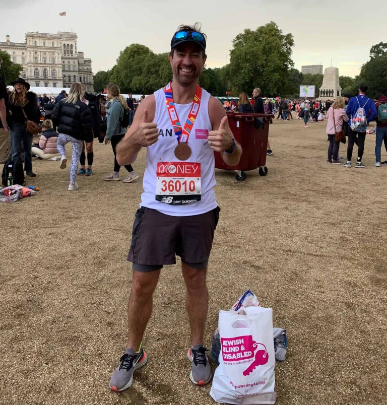 Running for JBD in London Marathon