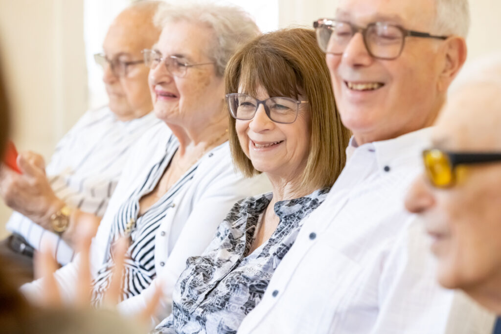 Attendees at a Sight Loss Support Group